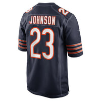 Chicago Bears Roschon Johnson Nike Navy Team Game Jersey