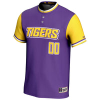 LSU Tigers GameDay Greats NIL Pick-A-Player Lightweight Softball Jersey - Purple