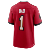 Tampa Bay Buccaneers Number 1 Dad Nike Red Game Jersey
