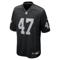 Las Vegas Raiders Alex Ward Nike Black Team Game Jersey