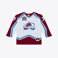 Colorado Avalanche Patrick Roy Mitchell & Ness White 1995 Power Play Jersey