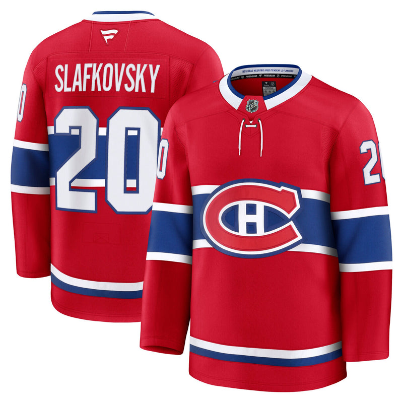 Montreal Canadiens Juraj Slafkovsky Fanatics Red Premium Jersey