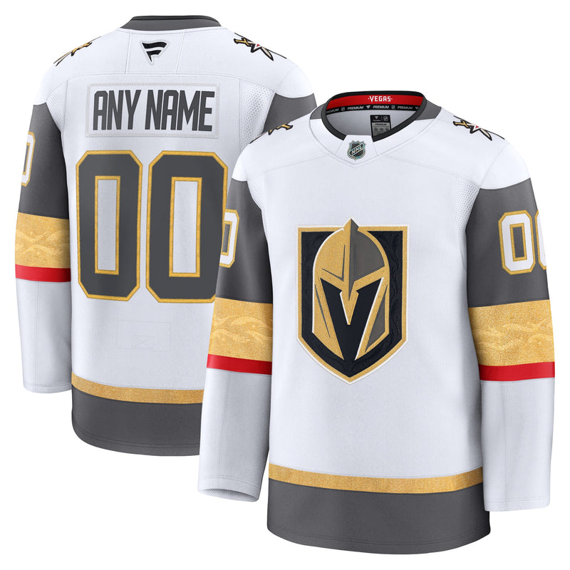 Vegas Golden Knights Fanatics White Away Premium Custom Jersey