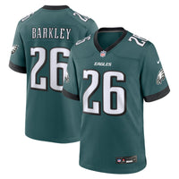 Philadelphia Eagles Saquon Barkley Nike Midnight Green Game Player Jersey