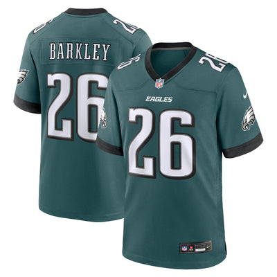 Philadelphia Eagles Saquon Barkley Nike Midnight Green Game Player Jersey