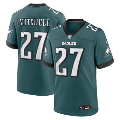 Philadelphia Eagles Quinyon Mitchell Nike Midnight Green Team Game Jersey