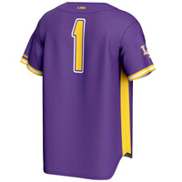 #1 LSU Tigers GameDay Greats Lightweight Baseball Fashion Jersey - Purple