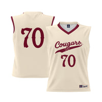 #70 Charleston Cougars GameDay Greats Lightweight Basketball Jersey - Cream