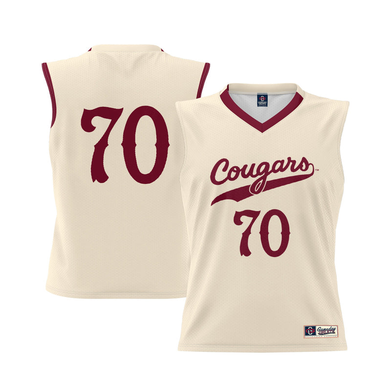 #70 Charleston Cougars GameDay Greats Lightweight Basketball Jersey - Cream