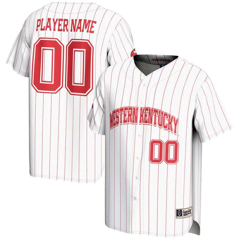 Western Kentucky Hilltoppers GameDay Greats NIL Pick-A-Player Lightweight Baseball Jersey - White
