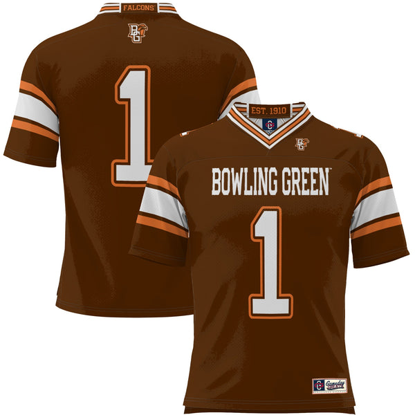#1 Bowling Green St. Falcons GameDay Greats Endzone Football Jersey - Brown