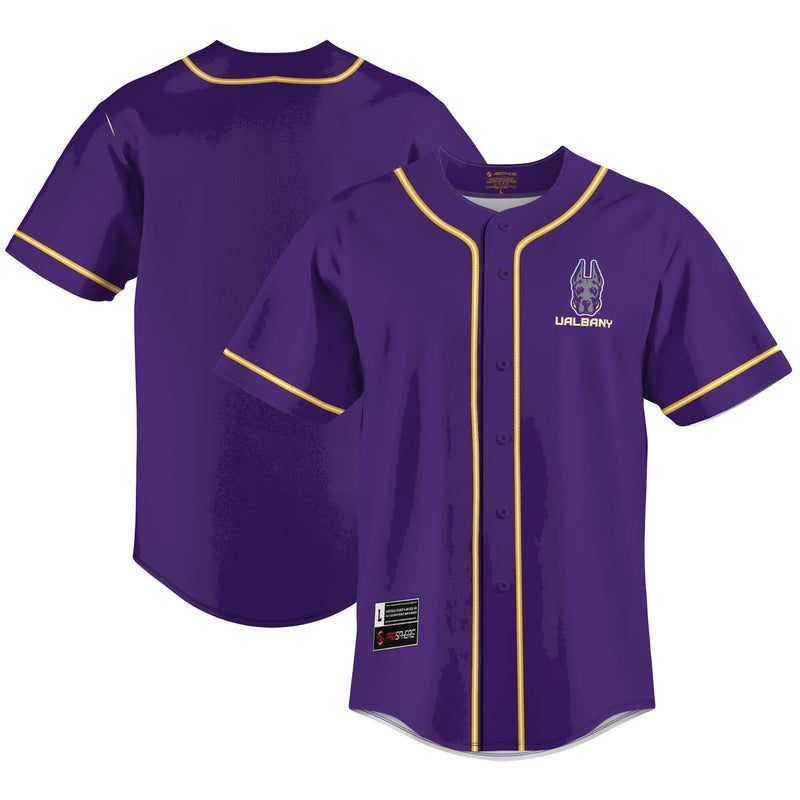 UAlbany Great Danes GameDay Greats Lightweight Baseball Jersey - Purple