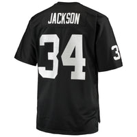 Las Vegas Raiders Bo Jackson Mitchell & Ness Black Big & Tall 1988 Retired Player Replica Jersey