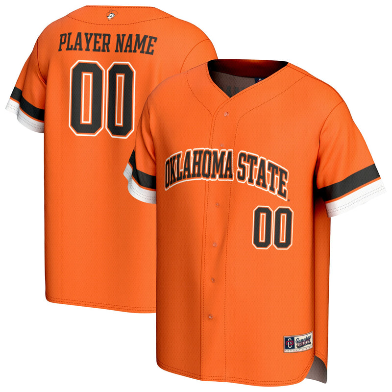 Oklahoma State Cowboys GameDay Greats NIL Pick-A-Player Lightweight Baseball Jersey - Orange