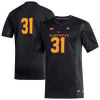 #31 ULM Warhawks adidas Replica Football Jersey - Black