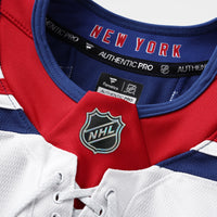 New York Rangers Fanatics White Away Authentic Pro Jersey