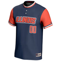 Illinois Fighting Illini GameDay Greats NIL Pick-A-Player Lightweight Softball Jersey - Navy