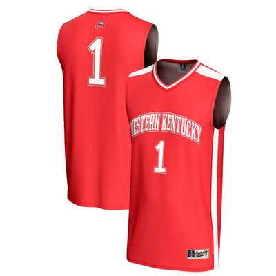 #1 Western Kentucky Hilltoppers GameDay Greats Lightweight Collegiate Basketball Fashion Jersey - Red