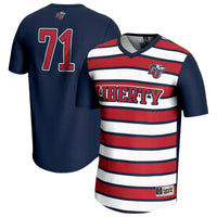 #71 Liberty Flames GameDay Greats Lightweight Soccer Fashion Jersey - Navy