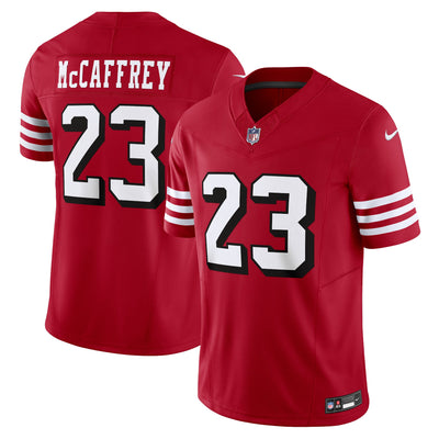 San Francisco 49ers Christian McCaffrey Nike Scarlet Vapor F.U.S.E. Limited Jersey