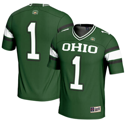 #1 Ohio Bobcats GameDay Greats Endzone Football Jersey - Green