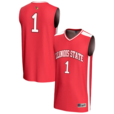 #1 Illinois State Redbirds GameDay Greats Lightweight Collegiate Basketball Fashion Jersey - Red