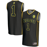 #1 NDSU Bison GameDay Greats Lightweight Basketball Jersey - Black