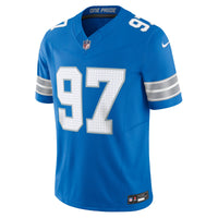 Detroit Lions Aidan Hutchinson Nike Blue Team Vapor F.U.S.E. Limited Jersey