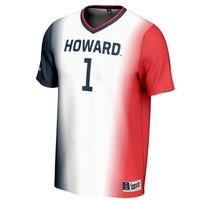 Howard Bison GameDay Greats Lightweight Collegiate Soccer Fashion Jersey - White