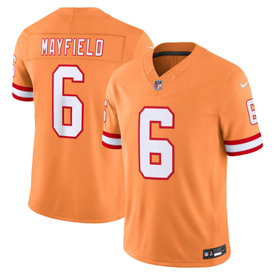Tampa Bay Buccaneers Baker Mayfield Nike Creamsicle Alternate Vapor F.U.S.E. Stitched Limited Jersey