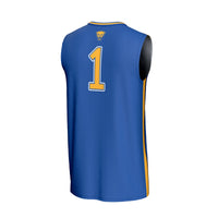 #1 Pitt Panthers GameDay Greats Lightweight Collegiate Basketball Fashion Jersey - Royal