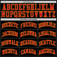Custom Black Red-Gold Authentic Throwback Basketball Jersey