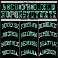 Custom Black Kelly Green-White Authentic Throwback Basketball Jersey