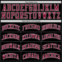 Custom Black Maroon-White Authentic Throwback Basketball Jersey