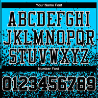 Custom Blue Black-White Round Neck Sublimation Basketball Uniform Jersey