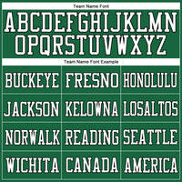 Custom Kelly Green Black-White Mesh Authentic Football Jersey