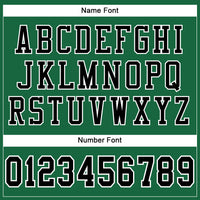 Custom Kelly Green Black-White Mesh Authentic Football Jersey