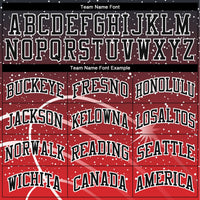 Custom Red Black-White Round Neck Sublimation Basketball Uniform Jersey