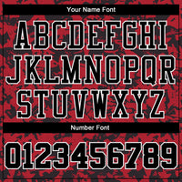 Custom Red Black-White Round Neck Sublimation Basketball Uniform Jersey