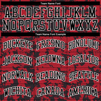 Custom Red Black-White Round Neck Sublimation Basketball Uniform Jersey