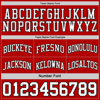 Custom Reversible Black White-Red Double Side Sublimation Basketball Set Jersey