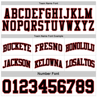 Custom Red Black-White Reversible Double Side Sublimation Basketball Set Jersey
