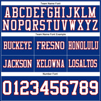 Custom Royal White-Red Authentic Football Jersey