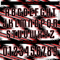 Custom White Black-Red Sublimation Soccer Uniform Jersey