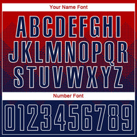 Custom Red Navy-White Sublimation Soccer Uniform Jersey