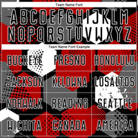 Custom Red Black-White Sublimation Soccer Uniform Jersey