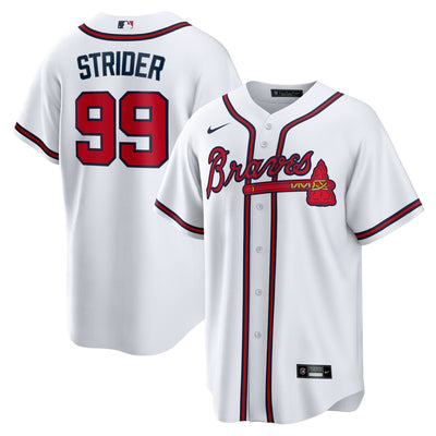 Atlanta Braves Spencer Strider Nike White Replica Player Jersey