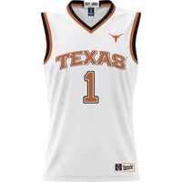#1 Texas Longhorns GameDay Greats Replica Lightweight Basketball Jersey - White