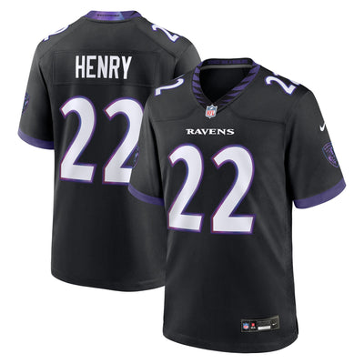 Baltimore Ravens Derrick Henry Nike Black Alternate Game Jersey