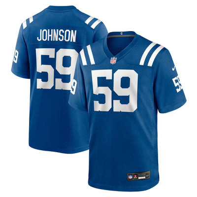 Indianapolis Colts Buddy Johnson Nike Royal Team Game Jersey